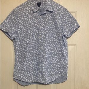 GAP Blue‎ and White Casual Button Down Shirt
